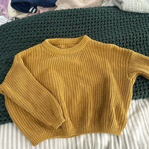 Organic Knit Wide Fit Toddlee Sweater | Beautiful Golden Color | Size 2T